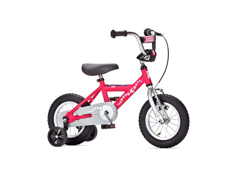 Двухколесный велосипед Pidapi 12" ST малиновый